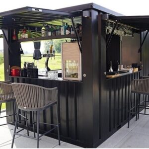 Conteneur bar extérieur amovible 8 x 2 mètres (26 pieds)