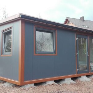 Conteneur habitable 6×5,8 — 35 m²
