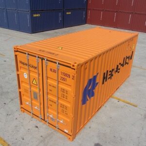 Conteneur 20 pieds Orange 1er voyage (Neuf)